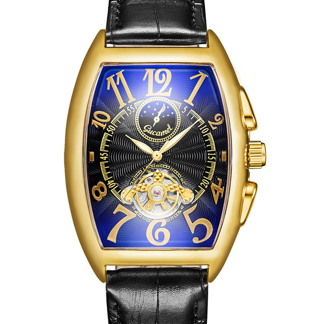 Gucamel-GH065 New Men's Mechanical Watch Wine Bucket Fully Automatic Mechanical Tourbillon Sun, Moon, and Stars Men's Watch