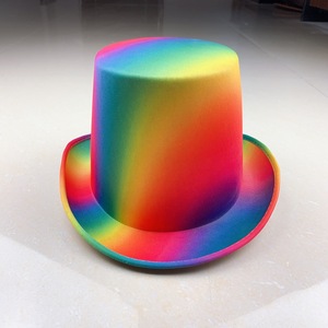 Sombrero de Copa Negro SOLPOP Lincoln Carnival, Sombrero de <span class=keywords><strong>Payaso</strong></span> con Puntos para Disfraces de Halloween, Actuaciones Festivas en la Playa, Cosplay - Product Image 6