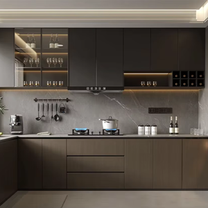 Juego de Muebles de Lujo para Restaurante de Hotel, Estilo Americano, Mesas y Sillas de Comedor de Piedra con Madera de Mango para Uso Comercial - Product Image 1