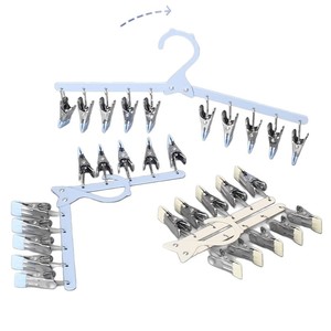 Clothing Organizer Hanger With Clips For Socks And Small Clothes Hanging <b>Rack</b> Storage Solution Home Use Balcony <b>Drying</b> <b>Rack</b> - Product Image 5