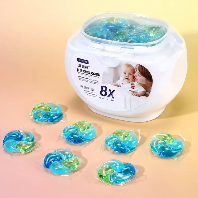 Eco-Friendly Hypoallergenic Disposable Laundry Detergent Pods Color Protection for Sensitive Skin with Lasting Fragrance