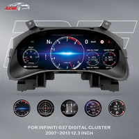 AuCar Exclusive 12.3" Linux Smart Digital Instrument Cluster Dashboard Upgrade Plug and Play pour Infiniti G37 2007-2013