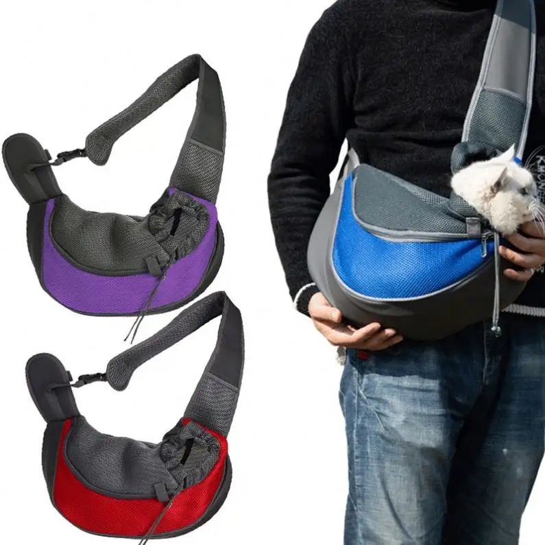 IFLT 2023 Outing Shoulder Breathable Mesh Travel Backpack Portable Pet Sling Carrier Puppy Dog Pet Carrier Bag