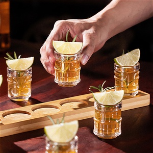 Verres à liqueur mignons de 1,5 oz, en cristal transparent, empilables, réutilisables et durables, mini verres à shot Tiki multi-usages - Product Image 3