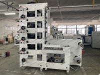 350 Vierkleuren Automatische Nieuwe Flexografische Printer voor het printen van wit karton & plastic folie etiketten