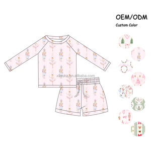 Ensembles de vêtements pour bébés Ensemble de pyjama à manches longues Barboteuse en bambou Ensembles de vêtements pour bébés vente en gros - Product Image 1