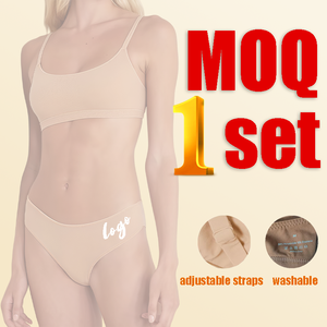 Özelleştirilmiş marka logo kadınlar tam fincan yastıklı bayanlar iç çamaşırı seksi sütyen ve külot yeni tasarım iç çamaşırı seksi sutyen Penty seti - Product Image 2