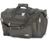 Sac de sport unisexe noir de 18 pouces et 40lb à fermeture éclair pour le voyage et l'extérieur KEL18