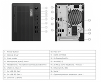 Ordinateur de bureau tour Barebone ThinkCentre M70t Gen 3, 12e génération, propre, sans rayures, grade A, testé, fonctionnel