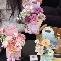 Boîte cadeau en carton ivoire couleur unie, créative et exclusive, pour la Fête des Mères, personnalisable pour petites entreprises, vente en gros