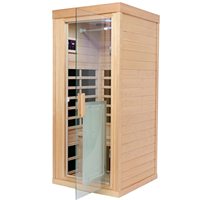 Salle de sauna infrarouge lointain en bois de qualité supérieure, sauna en bois unique pour la maison, intérieur luxueux, pour un confort ultime