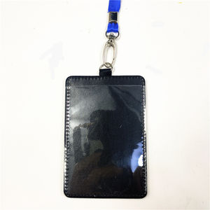 昇華ブランクカスタムPUレザー垂直バッジホルダー<span class=keywords><strong>ID</strong></span>カードカバーストラップ付き - Product Image 4