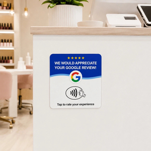 Tem nhãn NFC đánh giá Google Review, chất liệu Acrylic, hỗ trợ thẻ Ntag215, Ntag213, Ntag216, dán để đánh giá, dành cho phản hồi khách hàng doanh nghiệp - Product Image 5