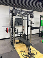 REYK REYK39 Machine à câbles en acier - Équipement de musculation multifonction Smith Front pour entraînement biceps et triceps, pile de poids 75 kg, universel unisexe
