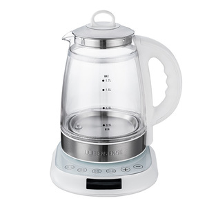 QueenSense Electric <b>Kettle</b> 1.7L Glass With Keep Warm Function Fast Boiling <b>Water</b> Heater For Home Use - Product Image 2