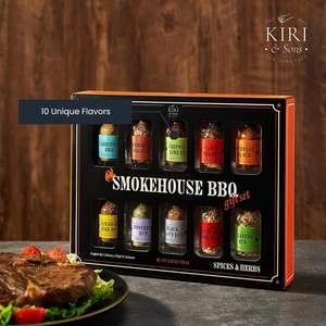 Set de Especias para Barbacoa Kiri Sons Smokehouse |   Set de Regalo de 10 Sabores |   Sabores de Chile y Ajo Caribeños - Product Image 5