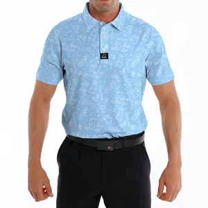 Deolax Hoge Kwaliteit 4 Way Stretch Duurzaam Polyester Spandex Golf Polo T Shirt Polo Shirt Voor Mannen