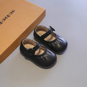 Chaussures pour enfants, printemps et automne, nouvelles chaussures pour enfants à semelle souple, chaussures en cuir pour filles, chaussures de princesse pour tout-petits - Product Image 2