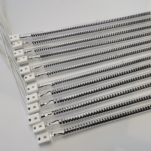 900W d130mm 220V Nhà máy cung cấp sợi <span class=keywords><strong>Carbon</strong></span> sưởi ấm hồng ngoại đèn tùy chỉnh IR đèn cho phòng tắm hơi hồng ngoại nhà tủ phòng - Product Image 1