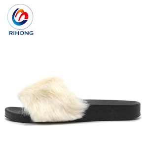 Nuovo arrivo casa invernale casa donna donna Slide sandalo con logo scarpe <span class=keywords><strong>pelose</strong></span> <span class=keywords><strong>pantofole</strong></span> - Product Image 5