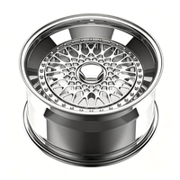 Jantes forgées de style RS de 18/19 pouces, polies, à design rétro en maille profonde, 4x100/5x112 5x120, jantes sport pour BMW VW Audi