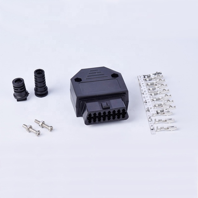 OBD J1962 OBD2 Female Adapter Connector Socket 16-Pin with Case Diagnostic Tools