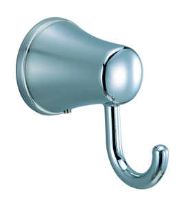 Crochet mural simple en alliage de zinc chromé moderne pour salle de bain et hôtel - Product Image 1