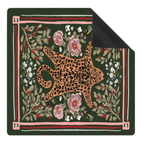 Tuiles de Mahjong Américaines à Imprimé Léopard Sauvage et Fantaisiste, Ensemble de 160 Tuiles avec Tapis, Ensemble Complet, Tuiles en Acrylique Naturel