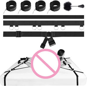BDSM esaret seti seks oyuncak kısıtlama esaret yumuşak yastık yaka kelepçe bacak manşetleri SM dişli kadınlar için çift köle seks oyunları - Product Image 6