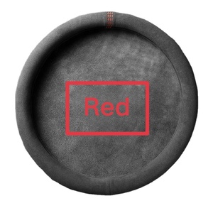 Cubierta <span class=keywords><strong>para</strong></span> <span class=keywords><strong>volante</strong></span> <span class=keywords><strong>Alcantara</strong></span> de ante de lujo gris especial diseño personalizado novedad - Product Image 1