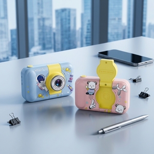 Appareil photo amusant pour enfants avec écran IPS HD 1080P, capteur CMOS, MicroSD, MP3 et jeux de filtres, idéal pour un cadeau d'<span class=keywords><strong>anniversaire</strong></span> - Product Image 3