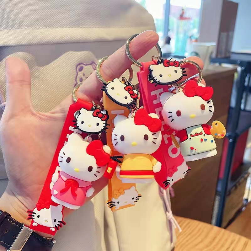 Cute 3D Hello Kitty Doll Plush Small Wallet Coin Purse Key ID Bag Keyring Pink Cute 3D Hello Kitty Doll Plush Small Wallet Coin Purse Key ID Bag Keyring Pink