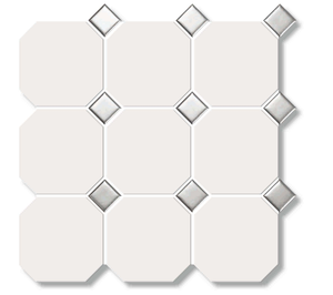 Carreau de mosaïque octogone 12 "x 12" Tuile de mosaïque décorative murale en mélange <span class=keywords><strong>noir</strong></span> <span class=keywords><strong>et</strong></span> <span class=keywords><strong>blanc</strong></span> - Product Image 3