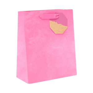 Bolsa de Regalo de Papel Kraft Rosa para Ella/<span class=keywords><strong>Amiga</strong></span> |   Bolsas de Regalo para <span class=keywords><strong>Cumpleaños</strong></span>/Bodas/<span class=keywords><strong>Felicidades</strong></span>/Navidad/Año Nuevo - Product Image 1