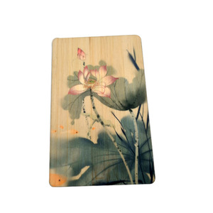 Thẻ gỗ <span class=keywords><strong>RFID</strong></span> tần số HF 13.56MHz, chất liệu tre, hình quả anh đào, dùng làm danh thiếp - Product Image 6