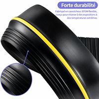 Joint d'étanchéité universel en caoutchouc pour seuil de porte de garage de 20 pieds, isolation contre les intempéries, remplacement DIY, vente en gros