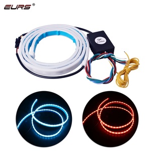 Eurs Phanh Cảnh Báo Ánh Sáng 1.2M Màu Sắc Thay Đổi Linh Hoạt LED 1.5M Xe Đuôi Hộp Đèn Thanh Bốn Màu Sắc LED Màu Xanh Đỏ Vàng Xe Ánh Sáng - Product Image 1