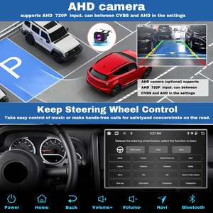 מערכת מולטימדיה לרכב מסך מגע 9 אינץ' 4+64 גיגה-בייט אנדרואיד 2 דין לרכב סקאיון TC 05-16 עם ניווט GPS, קארפליי ורדיו סטריאו <span class=keywords><strong>LCD</strong></span> במחיר הטוב ביותר - Product Image 4