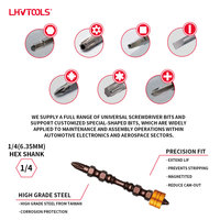 Embouts de tournevis magnétiques Phillips LJ-59, 1/4 pouce, acier S2, antidérapants, qualité industrielle, DIY, OEM, 10 pièces, réparation, vente en gros, oxyde rouge