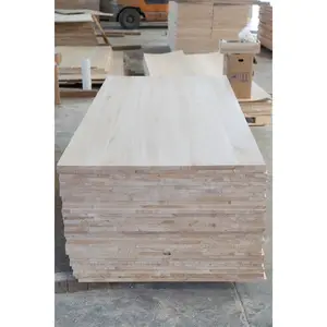 Suministro de fábrica, precio de madera de Paulownia, tableros de madera maciza, tablero articulado de Paulownia