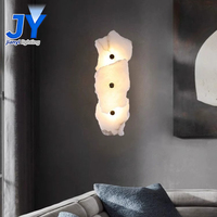 Lampes murales LED au design moderne et luxueux, éclairage blanc chaud, villa, chambre à coucher, fer, albâtre, lampes murales LED