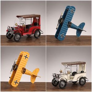 Vintage Metal Motorcycle <b>Model</b> Ornaments Retro Motor Car Airplane Crafts Desktop Decoration Home Office Decor Art - Product Image 3
