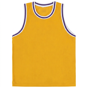 Camiseta de Baloncesto Personalizada de Malla para Hombre, Manga Corta, Deportiva, de Secado Rápido, 100% Algodón, Uniforme de Equipo, Ecológica, con Logotipo Personalizado - Product Image 1
