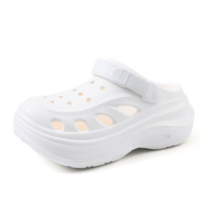 Women's <b>Platform</b> Clogs <b>White</b> EVA Hollow Sole Thick <b>Heel</b> Summer Outdoor Beach Sandals Size 35-40 - Product Image 5