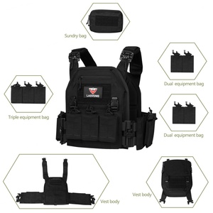 Gilet tactique en polyester 1000D avec système de libération rapide, sécurité Molle, chaleco tactico, bandolier, gilet tactique découpé au laser - Product Image 4