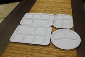 Plato Dividido <span class=keywords><strong>de</strong></span> Melamina, Plato Redondo <span class=keywords><strong>de</strong></span> 3 Compartimentos, Plato para Comidas Saludables, Plato <span class=keywords><strong>de</strong></span> Servir <span class=keywords><strong>de</strong></span> 10 Pulgadas, Plato para Comedor, Almuerzo, Personalizable - Product Image 2