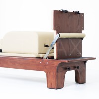 Tmax Walnussholz Pilates Reformer Holz-Pilates-Reformer-Maschine für Gewerbliche Nutzung Großes Ahorn-Pilates-Gerät