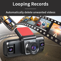 2.0 pouces 4 lentilles Dash Cam voiture boîte noire HD 1080P 150 degrés grand Angle caméra de voiture DVR prise en charge vidéo détection de mouvement et capteur G
