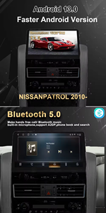 Unidad Principal Android para Auto, Estéreo, GPS, Navegación, Pantalla Táctil de 13.5 Pulgadas, Radio, CarPlay, Reproductor de Video para NISSAN PATROL 2010- - Product Image 4