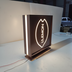 Boîte à lumière LED rectangulaire double face avec couleurs personnalisées, affichage publicitaire mural pour l'<span class=keywords><strong>immobilier</strong></span> - Product Image 3